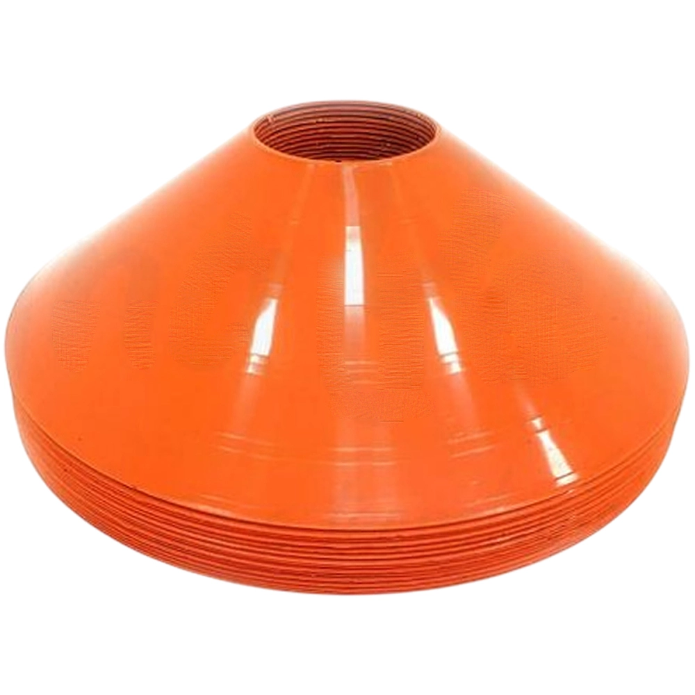Cone Disco Tartaruga Chapéu Chines Demarcatório De Plástico Flexível Esportivo PVC Para Exercícios Atividades Físicas Treinamento Funcional ALUX Pro Sports 