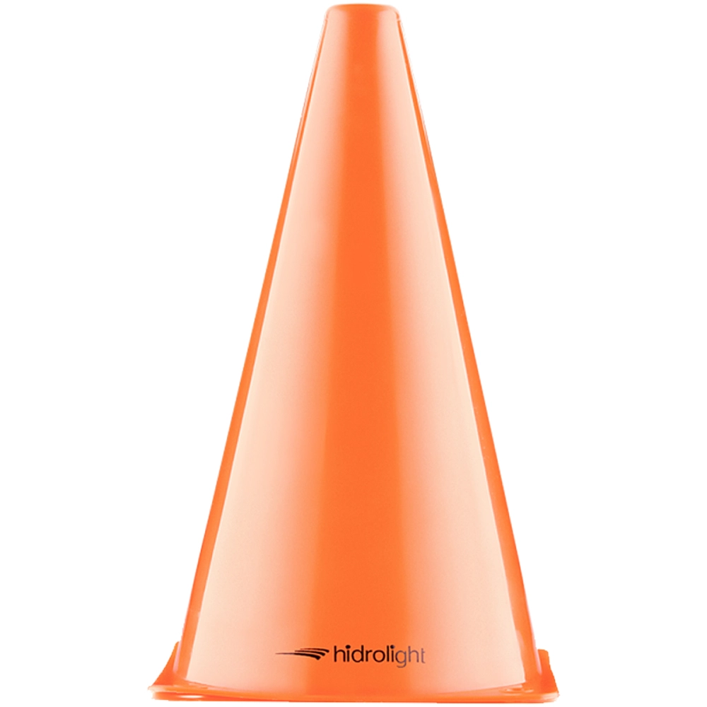 Cone Plástico Flexível Esportivo PVC Para Exercícios Atividades Físicas Treinamento Funcional HidroLight