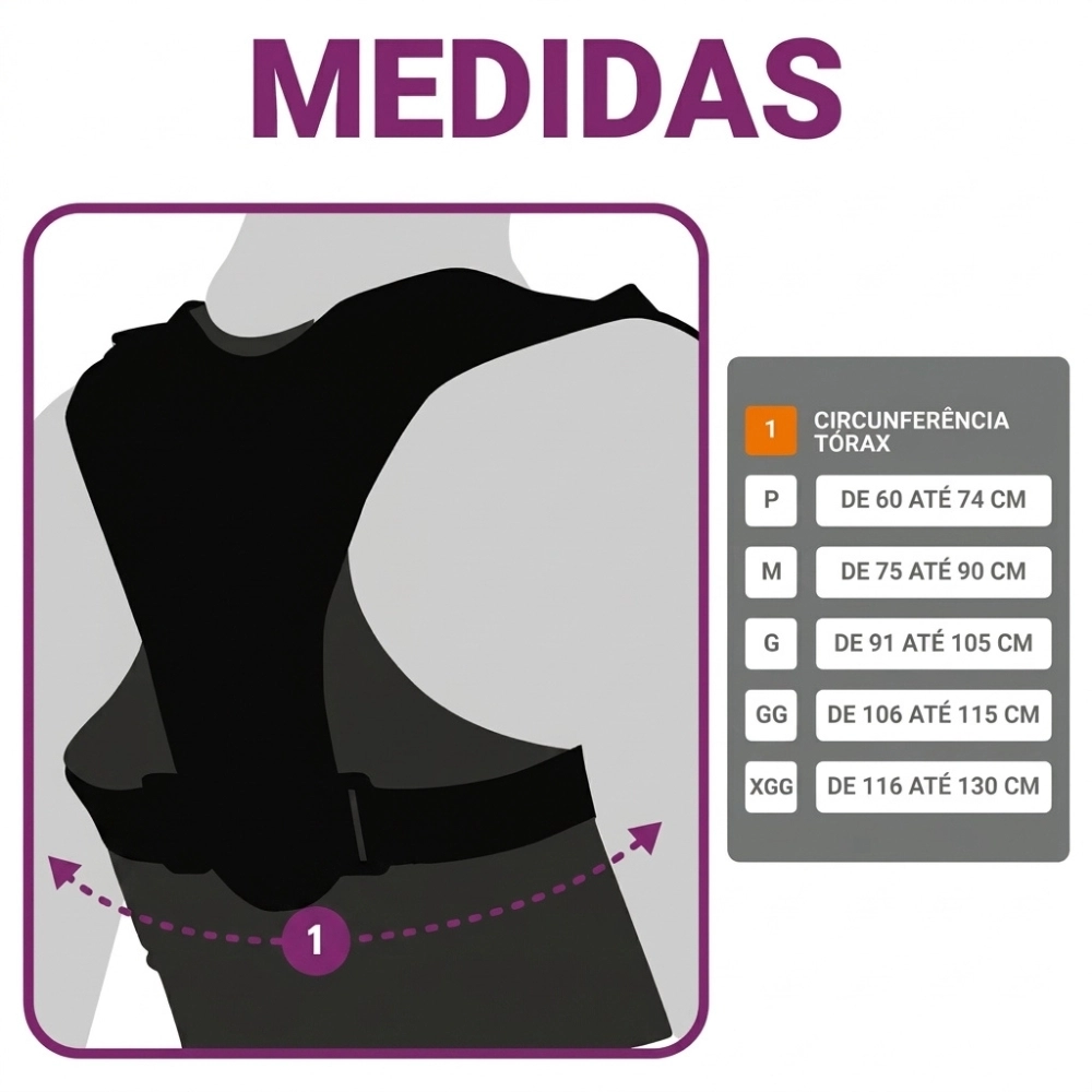 Corretor Educador Postural  Ortopédico Lean Hidrolight 