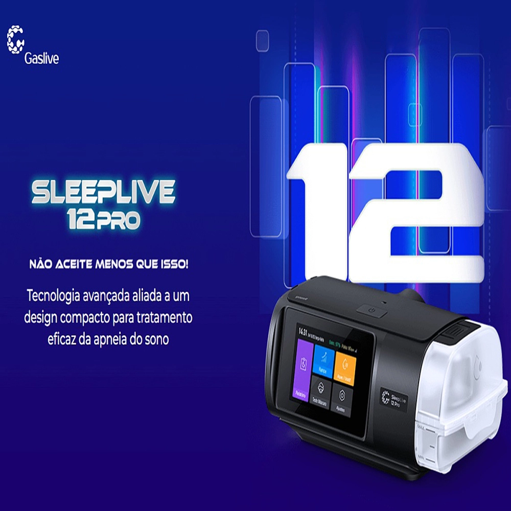 Cpap Automatico Aparelho Com Umidificador Apneia Do Sono Prevençao Ronco SleepLive 12 Pro Gaslive Sem Mascara Nasal 