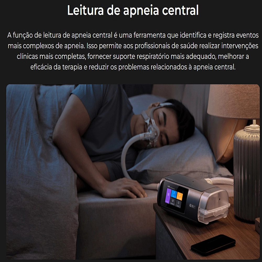 Cpap Automatico Aparelho Com Umidificador Apneia Do Sono Prevençao Ronco SleepLive 12 Pro Gaslive Sem Mascara Nasal 