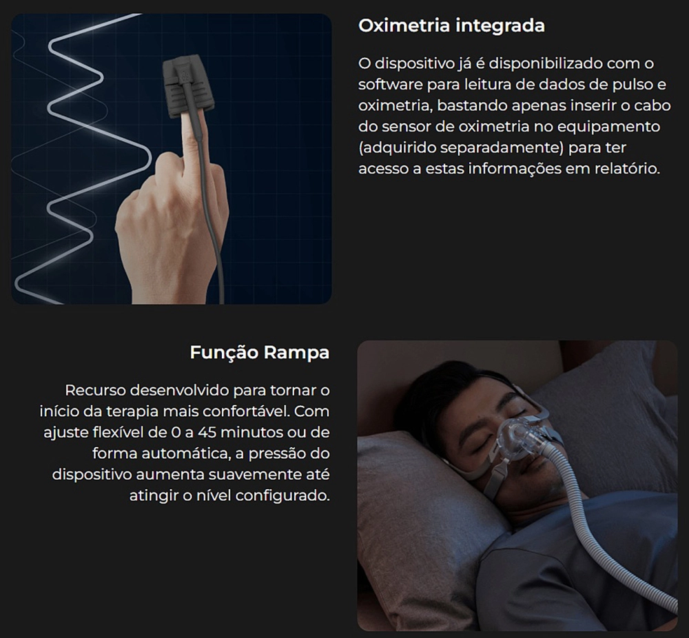 Cpap Automatico Aparelho Com Umidificador Apneia Do Sono Prevençao Ronco SleepLive 12 Pro Gaslive Sem Mascara Nasal 