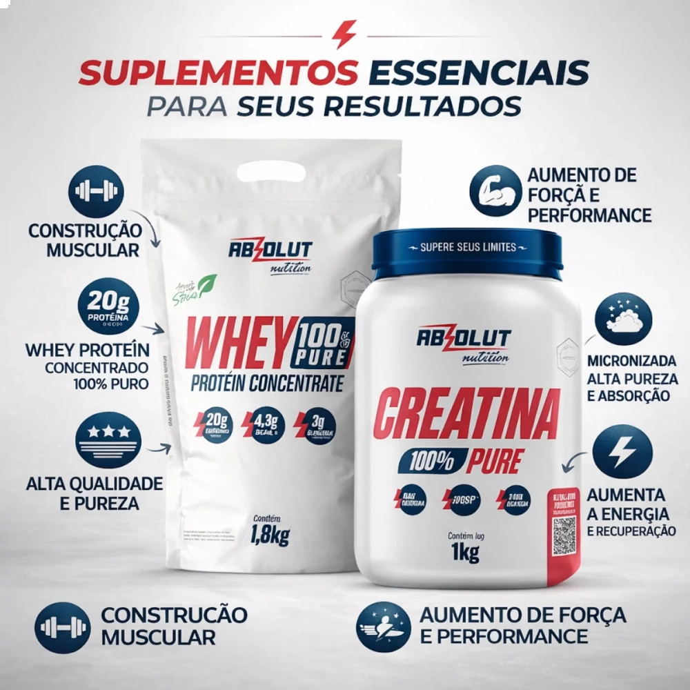 Creatina Monodesidratada 1 Kilo 100% Pura Absolut 