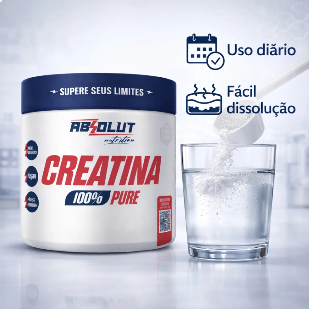 Creatina Monodesidratada 300G 100% Pura Absolut