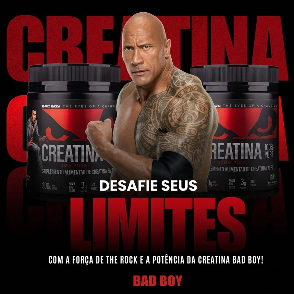 Creatina Monodesidratada 300g Pura Badboy