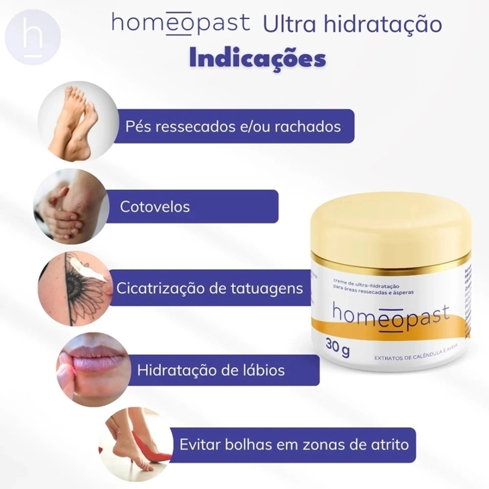 Creme Ultra Hidratante Homeopast 30g
