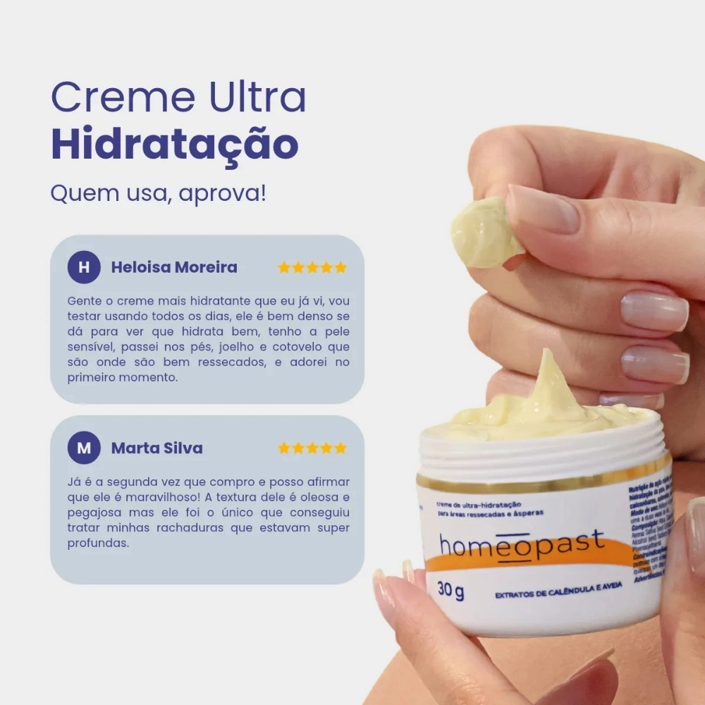 Creme Ultra Hidratante Homeopast 30g