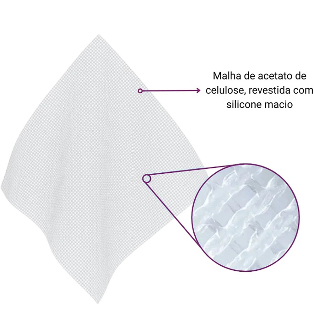 Curativo Adaptic Cobertura Malha De Proteção Petrolatum 7,6x20,3 CM Não Aderente 3M Kit Com 3 Unidades