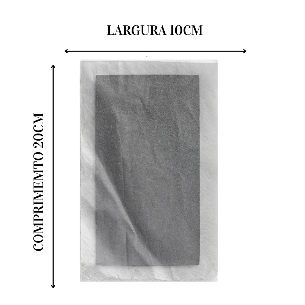 Curativo de Carvão Ativado Com Prata 10CMX20CM AG Vitamedical