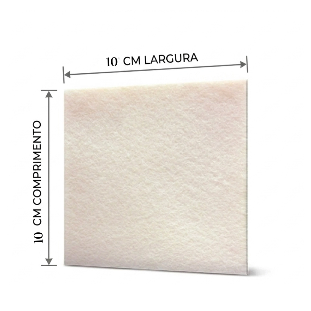 Curativo de Fibra de Alginato de Cálcio 10cmX10cm VitaMedical 