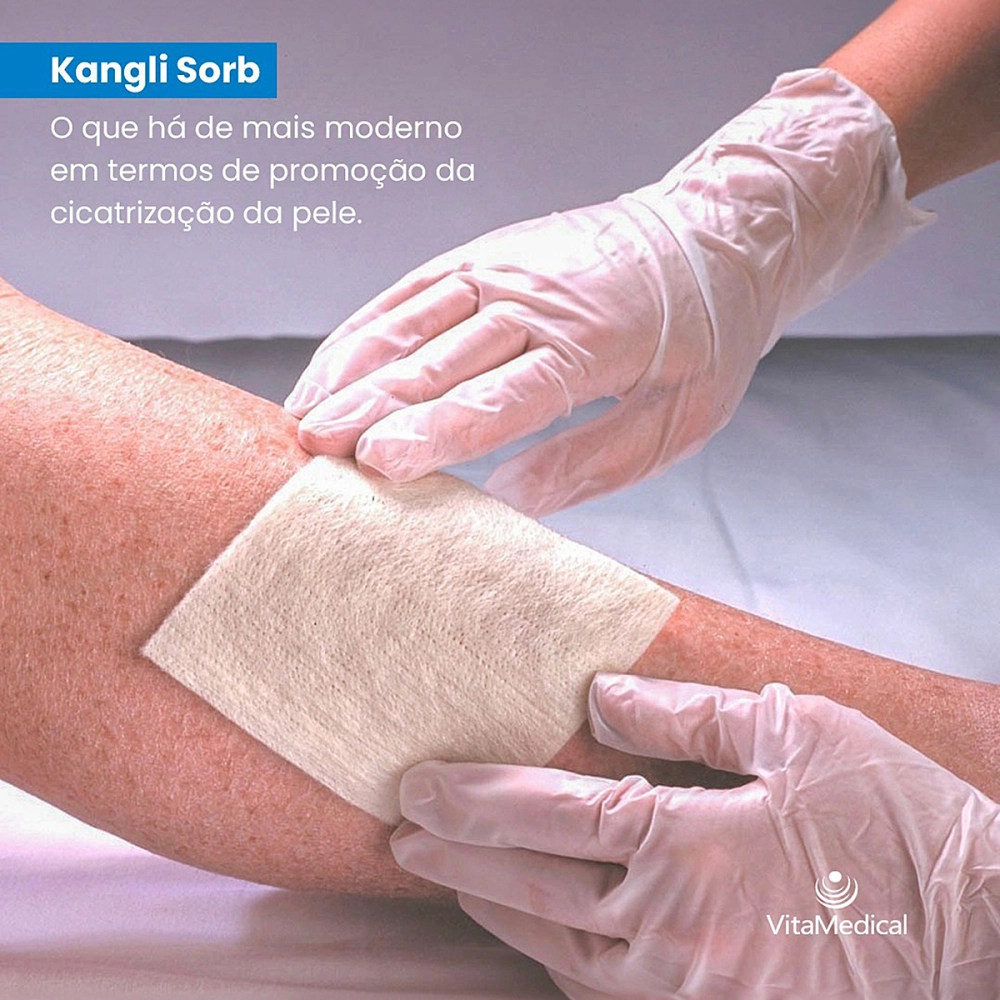 Curativo De Fibras De Alginato De Cálcio Sódio Absorção De Exsudato  Kangli Sorb VitaMedical