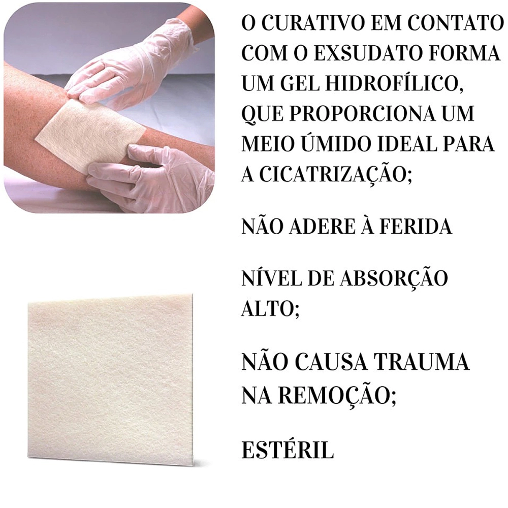 Curativo De Fibras De Alginato De Cálcio Sódio Absorção De Exsudato  Kangli Sorb VitaMedical
