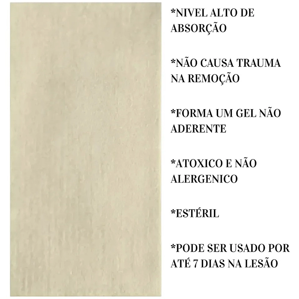 Curativo De Fibras De Alginato De Cálcio Sódio Absorção De Exsudato  Kangli Sorb VitaMedical