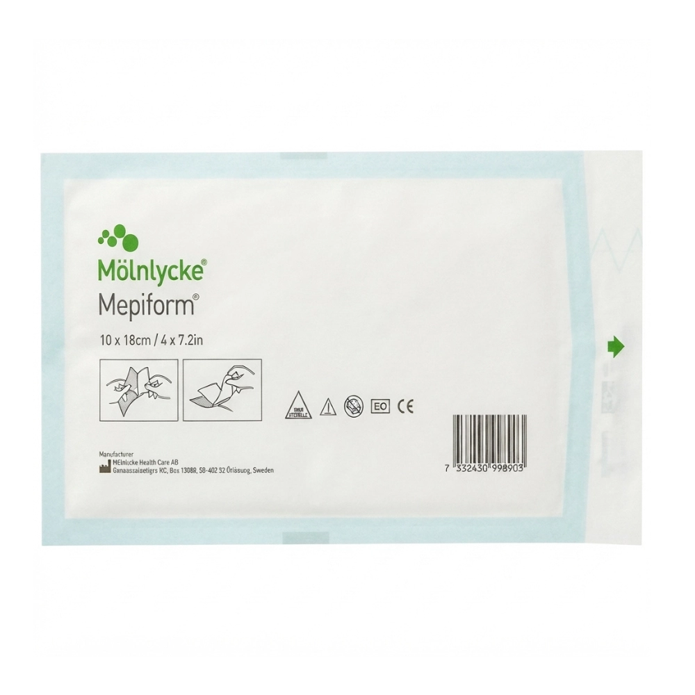 Curativo de Silicone Mepiform 10x18cm Molnlycke