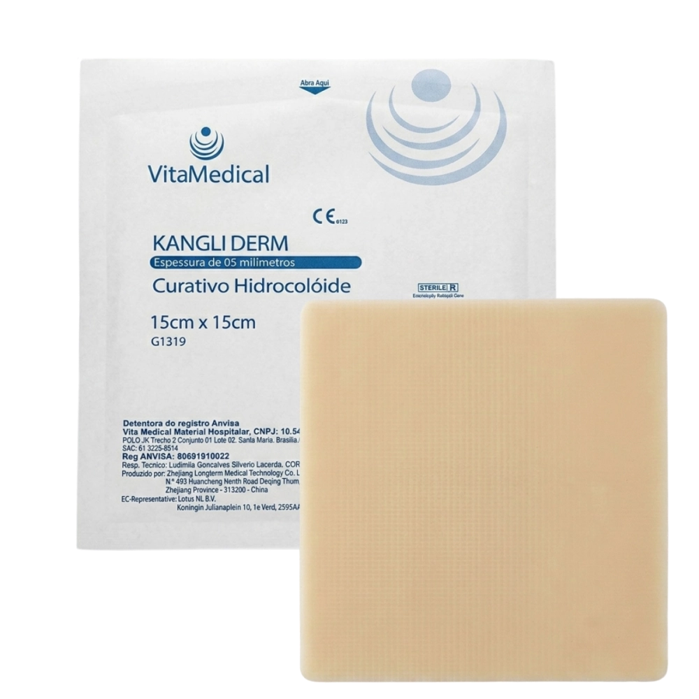 Curativo Hidrocolóide Extra Fino 0,5 15cmx15cm Vitamedical