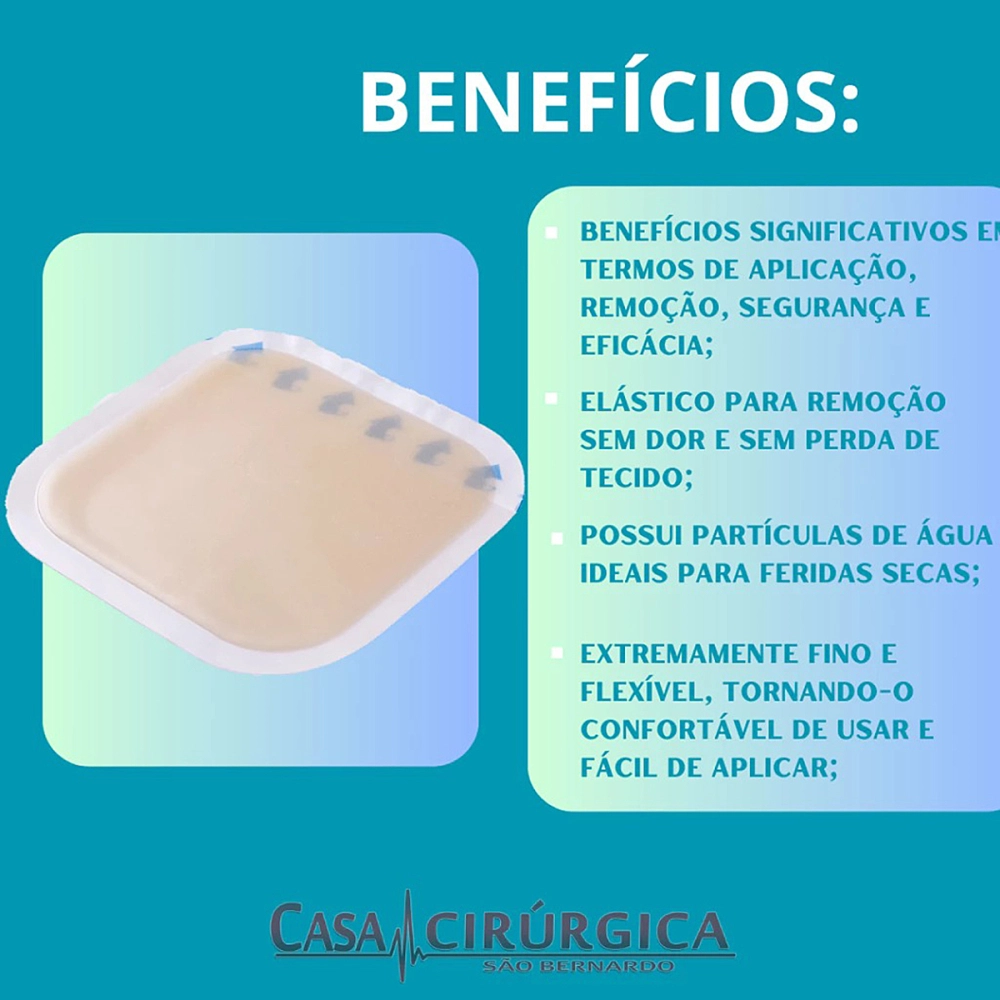 Curativo Hidrocolóide Kangli Derm Para Escara Lesão De Pele Ulcera De Pressão Queimadura Com Ou Sem Borda Alta Qualidade