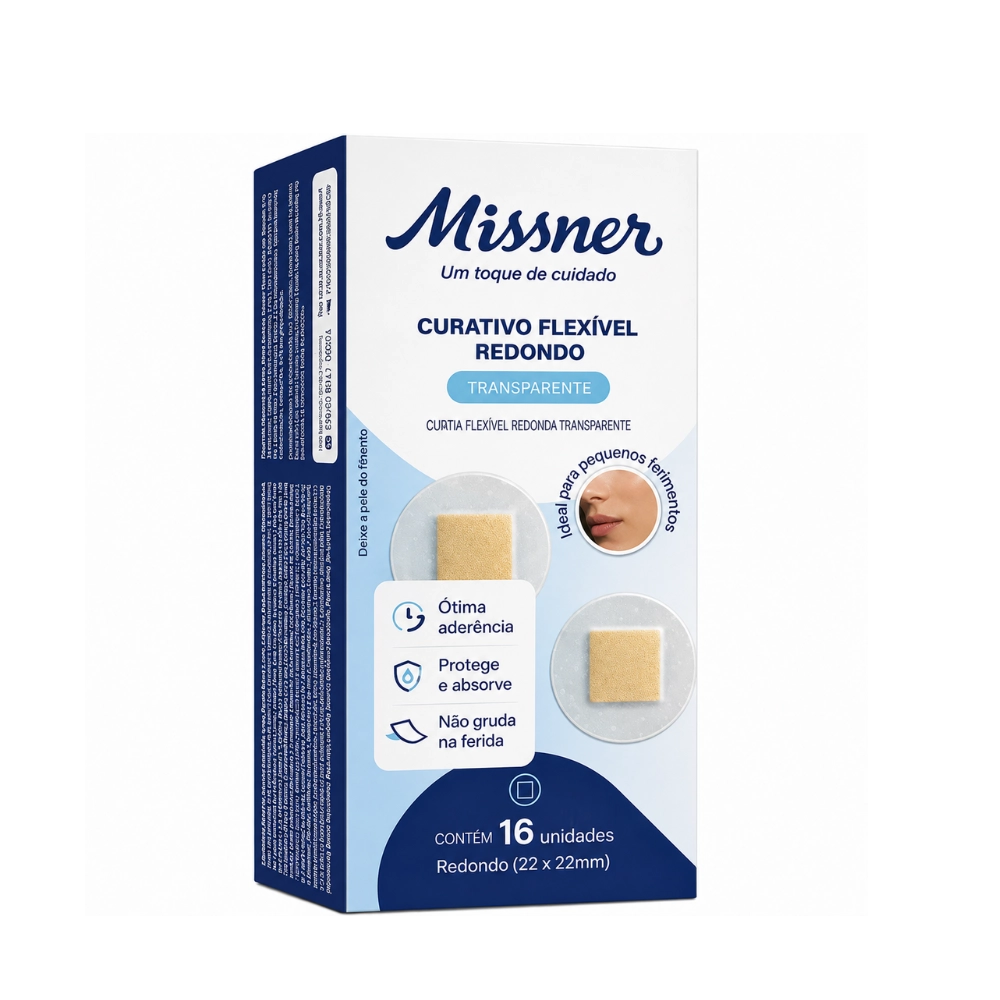 Curativo Micropore Redondo C/16 Unidades Transparente Missner