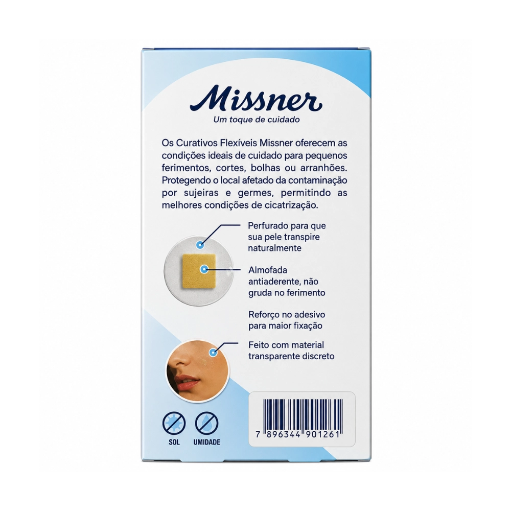 Curativo Micropore Redondo C/16 Unidades Transparente Missner