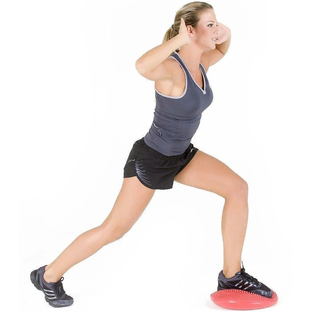 Disco de Equilíbrio Inflável 33 cm Pilates Yoga Exercícios Com Bomba de Ar ALUX
