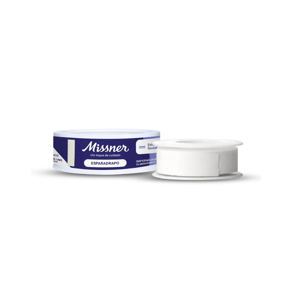 Esparadrapo Impermeavel 1,2Cm x 4,5M Branco Missner