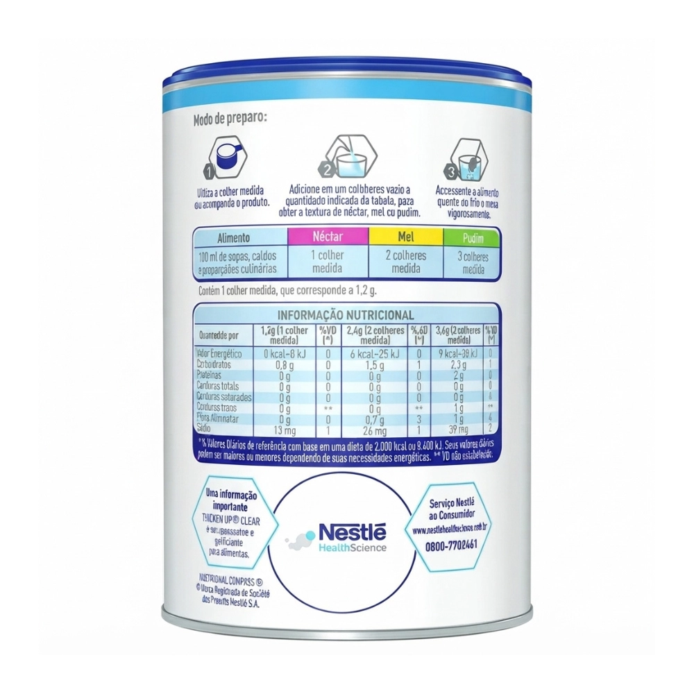 Espessante Alimentar Thicken Up Clear 125g  Nestlé