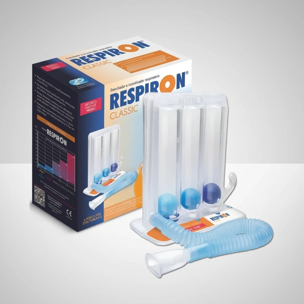 Exercitador Respiratório Respiron Classic para Fisioterapia Pulmonar
