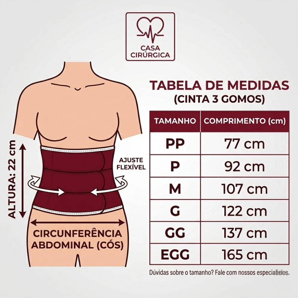 Faixa Abodminal Com 3 Gomos Biobela