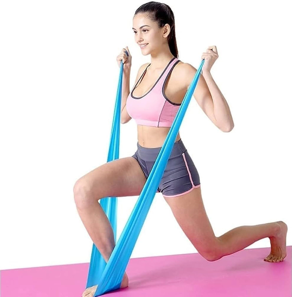Faixa Elástica Fitness Para Exercícios Yoga Fisioterapia Elástico Funcional Treinamento Extensor ALUX PRO SPORTS  