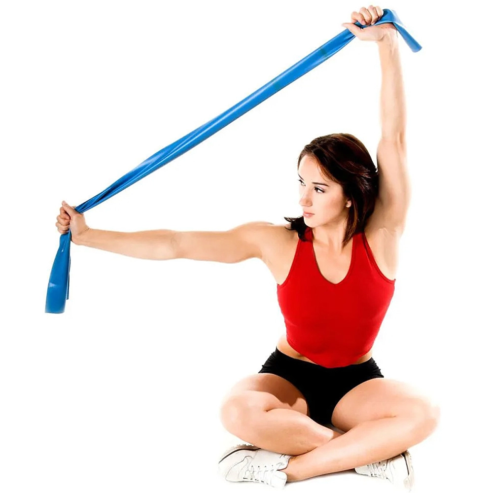 Faixa Elástica Fitness Para Exercícios Yoga Fisioterapia Elástico Funcional Treinamento Extensor ALUX PRO SPORTS  