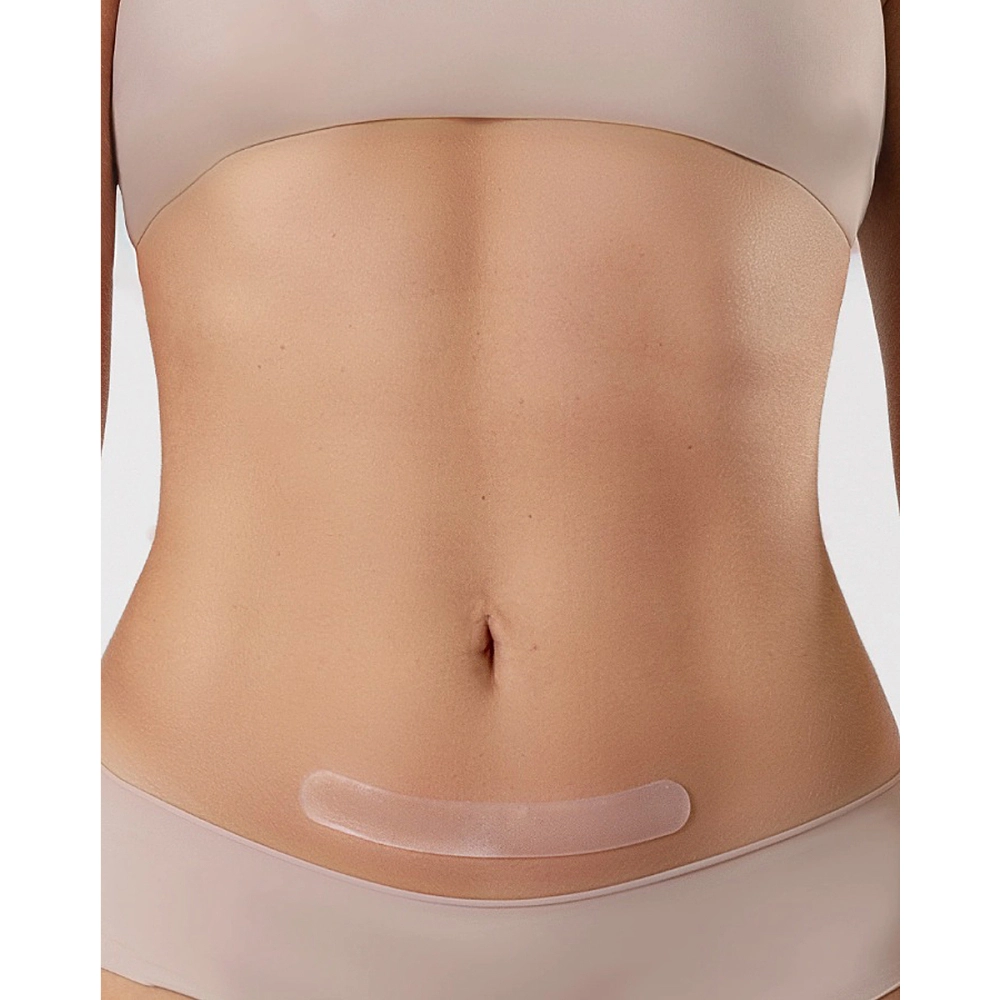 FITA ADESIVA SILICONE EM GEL PARA QUELOIDE CICATRIZ BARIATRICA ABDOMINOPLASTIA 45 x 3 CM SILIFORMA  