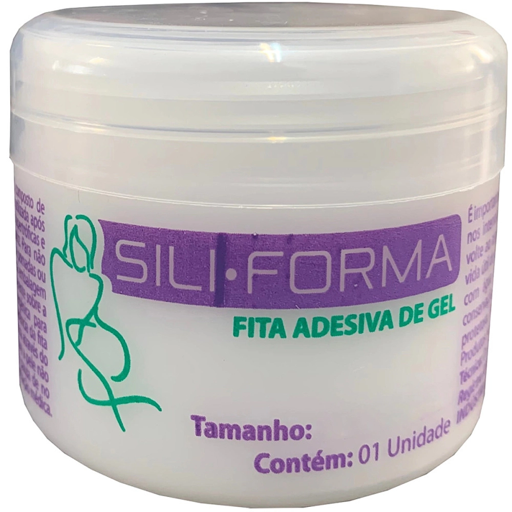 FITA ADESIVA SILICONE EM GEL PARA QUELOIDE CICATRIZ BARIATRICA ABDOMINOPLASTIA 45 x 3 CM SILIFORMA  