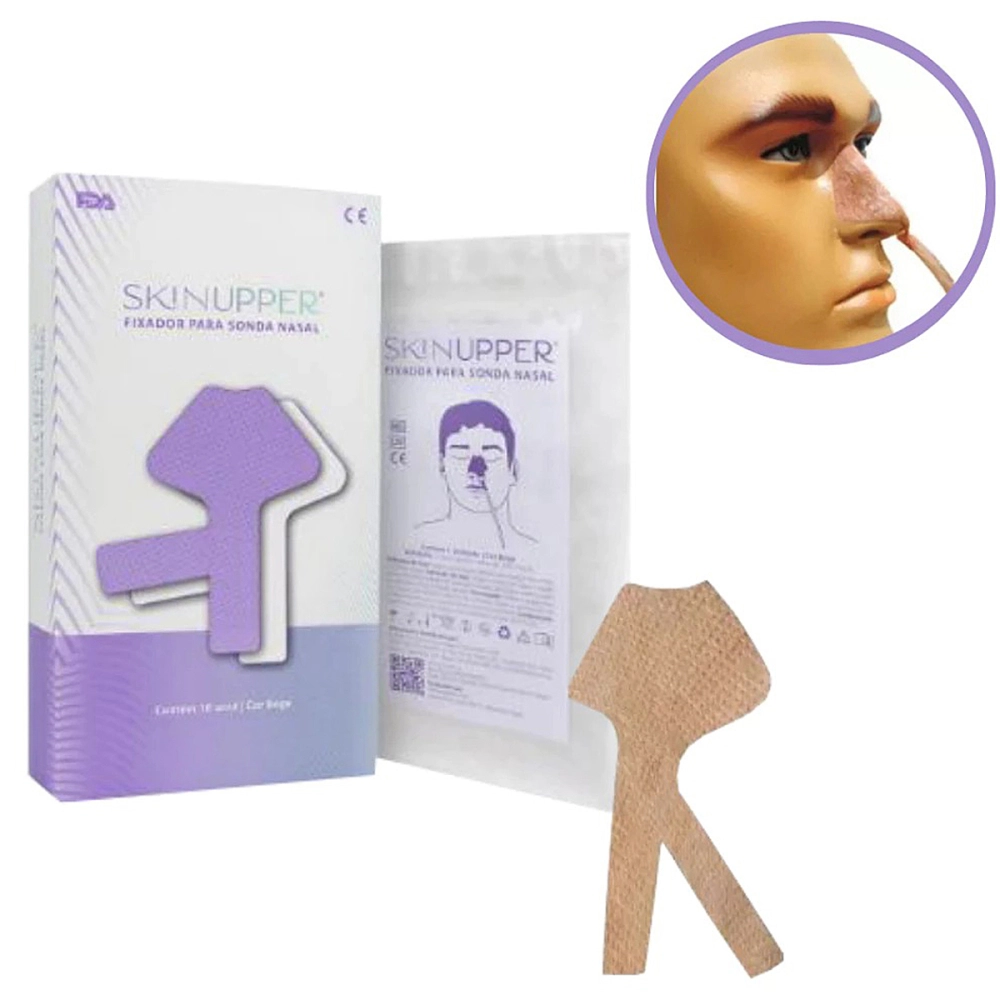 Fixador De Tubos E Sonda Nasal Canula Adesivo Alta Fixaçao Confortavel Cateter Naso Enteral Skinupper