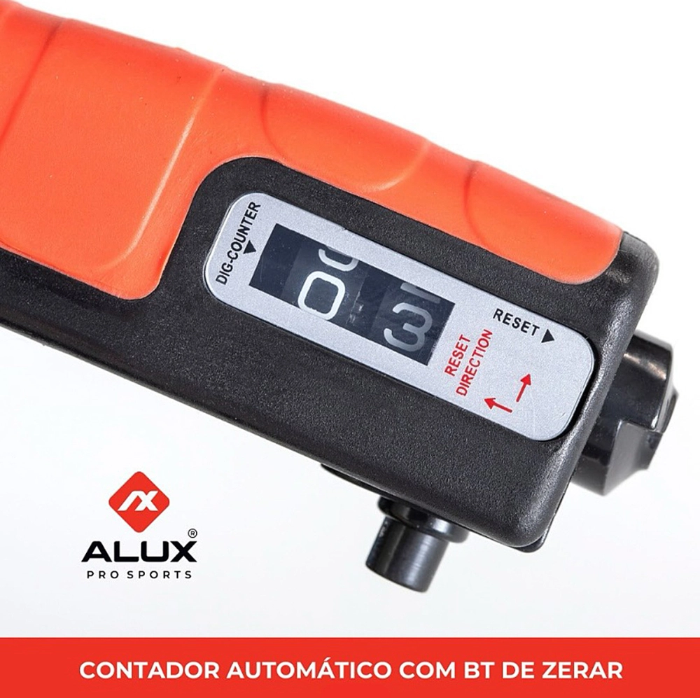 Hand Grip Com Mola Ajustável De Intensidade 5 A 60Kg Fortalecedor Antebraço Punho Fisioterapia Fitness Com Contador Alux