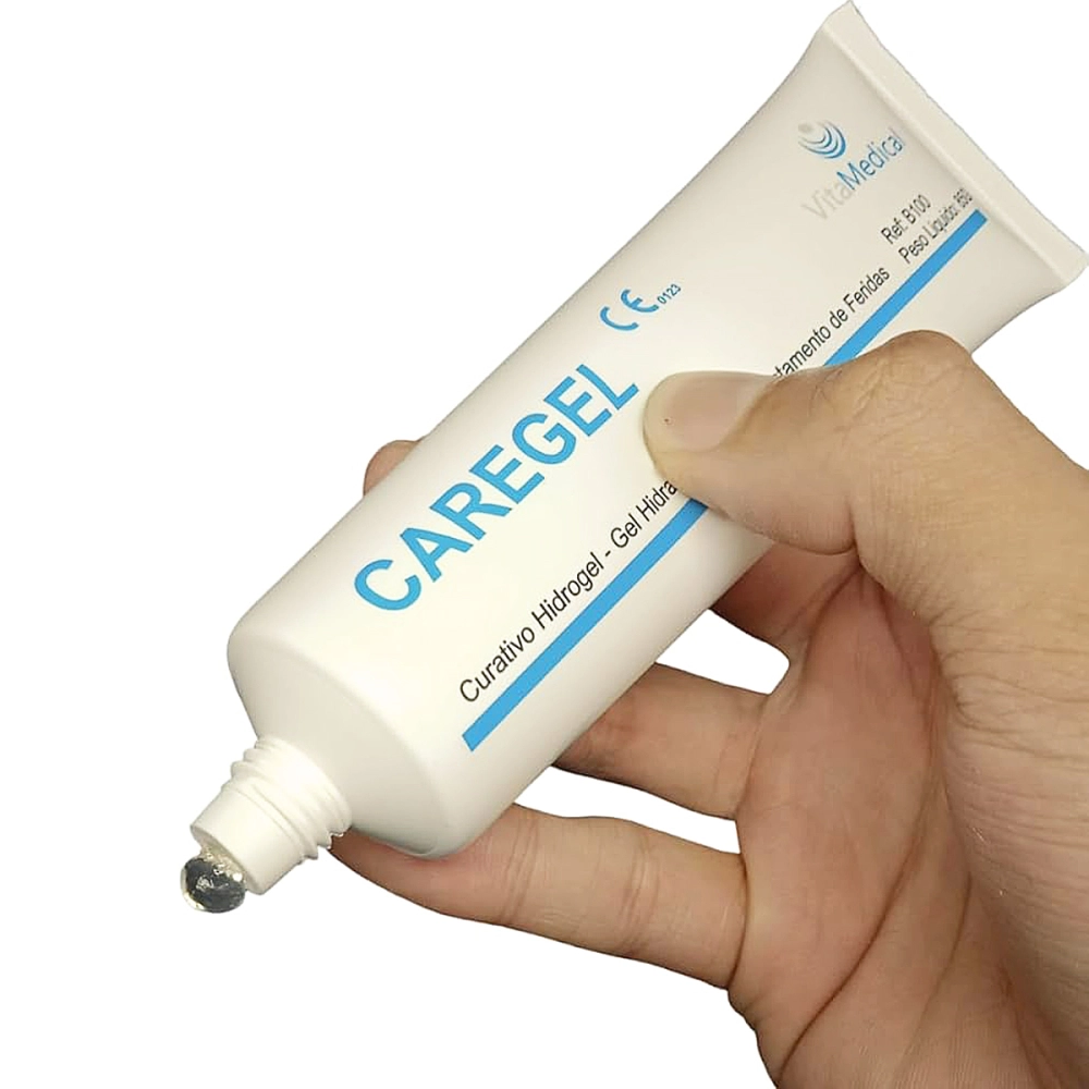 Hidrogel Gel Hidratante Curativo Para Tratamento De Feridas Pomada 85 Gramas Caregel Vita Medical