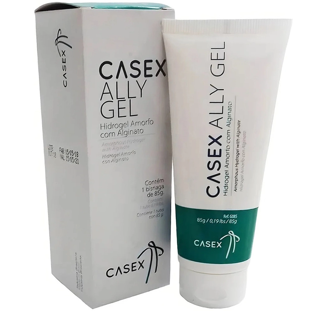 Hidrogel Pomada Hidratante Gel AllyGel Para Tratamento De Feridas Amorfo Curativo Com Alginato 85 Gramas Casex