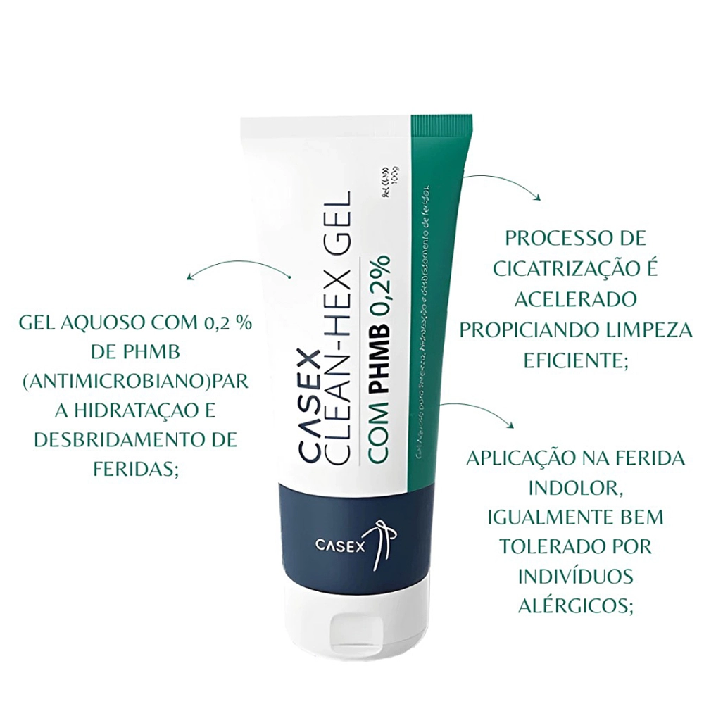 Hidrogel Pomada Hidratante Gel AllyGel Para Tratamento De Feridas Amorfo Curativo Com Alginato 85 Gramas Casex