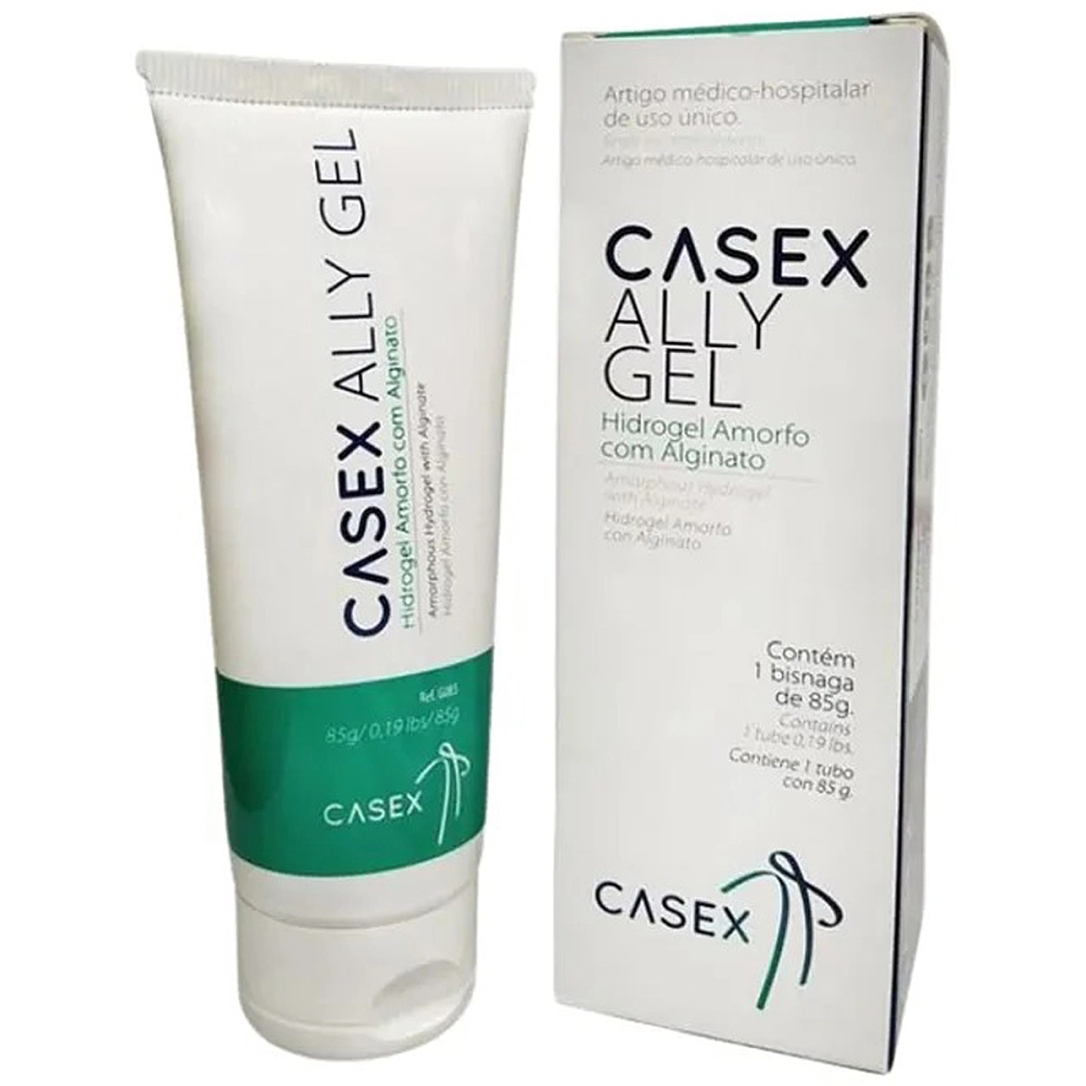 Hidrogel Pomada Hidratante Gel AllyGel Para Tratamento De Feridas Amorfo Curativo Com Alginato 85 Gramas Casex