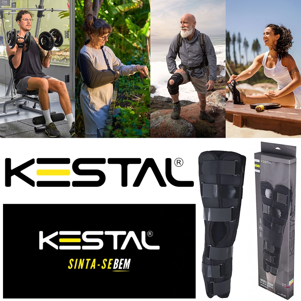 Imobilizador Estabilizador de Joelho Ajustavel Regulavel 60 cm KS0118 Kestal