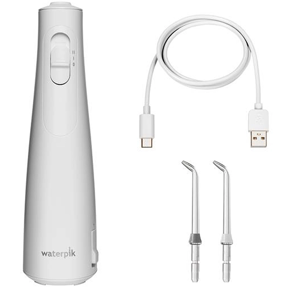 Irrigador Aparelho de Limpeza Higiene Bocal Oral Dental Elétrico Portátil USB Bivolt 177 ml Waterpik Cordless Enhance WF21 