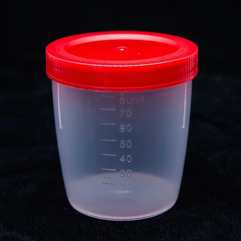 Kit Com 10 Coletores Com Tampo E Pá Para Fezes E Urina Universal Esteril Transparente 80 Ml Cralplast