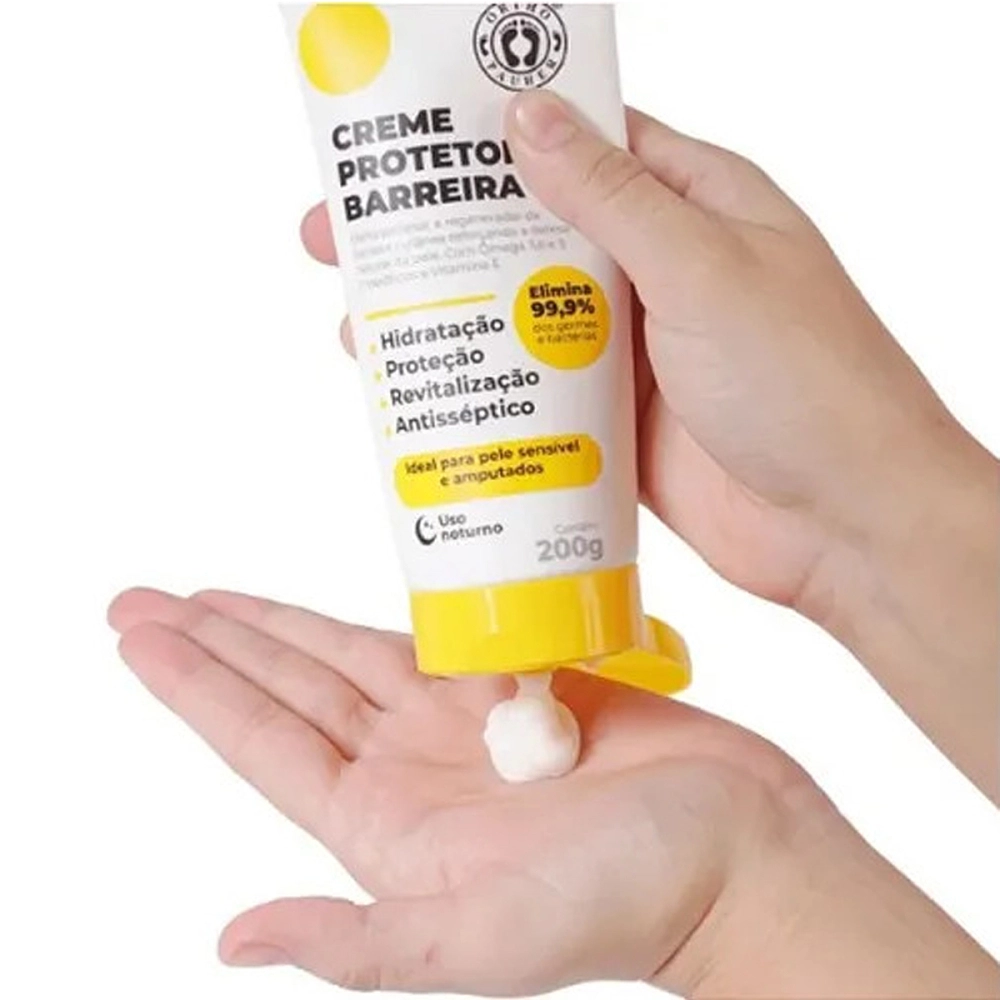 Kit De Higiene Para Amputados Pele Sensível Antisséptico Vegano Completo 3 Em 1 Spray Espuma Creme Ortho Pauher