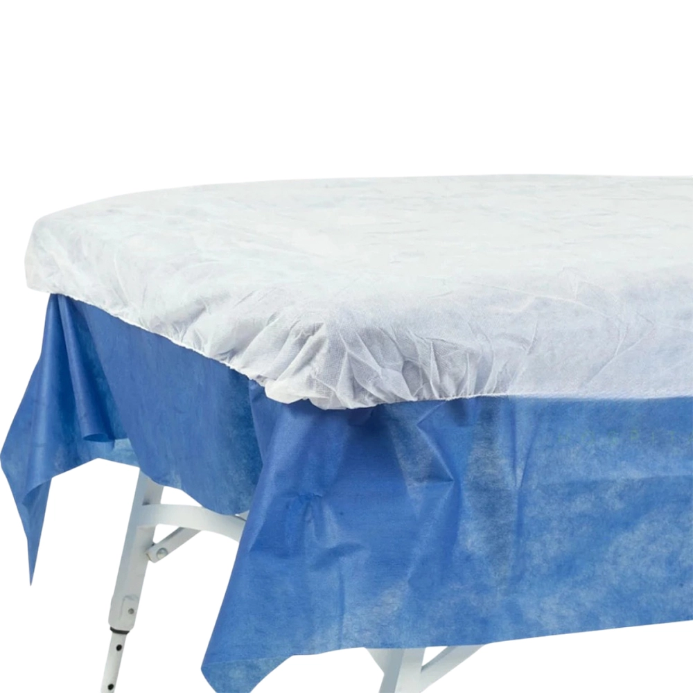 Lençol Descartavel TNT Com Elastico Premium 20gm Branco 210 x 90cm 10 Unidades Protdesc