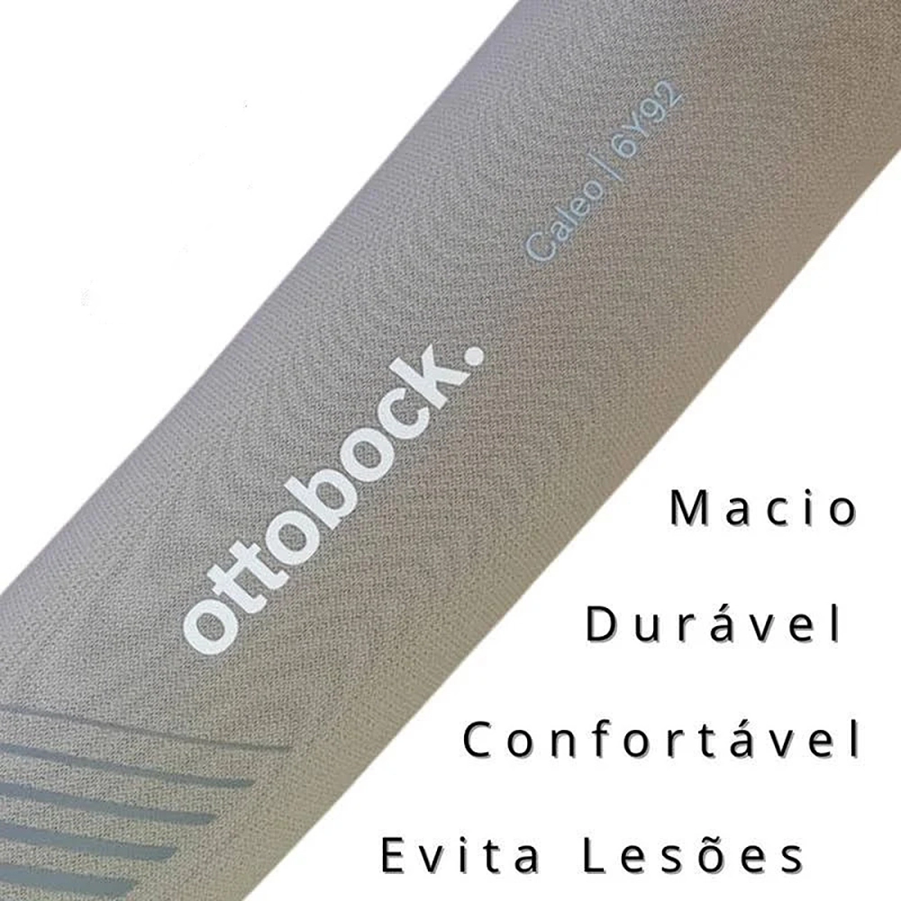 Liner De Silicone Ottobock Caleo 6Y92 Com Tecido Para Prótese Transtibial Sem Conexão