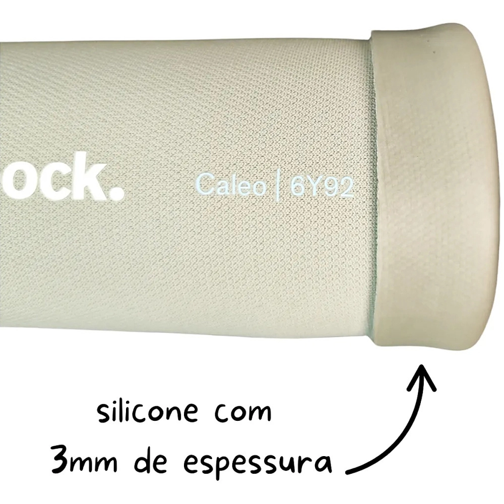Liner De Silicone Ottobock Caleo 6Y92 Com Tecido Para Prótese Transtibial Sem Conexão