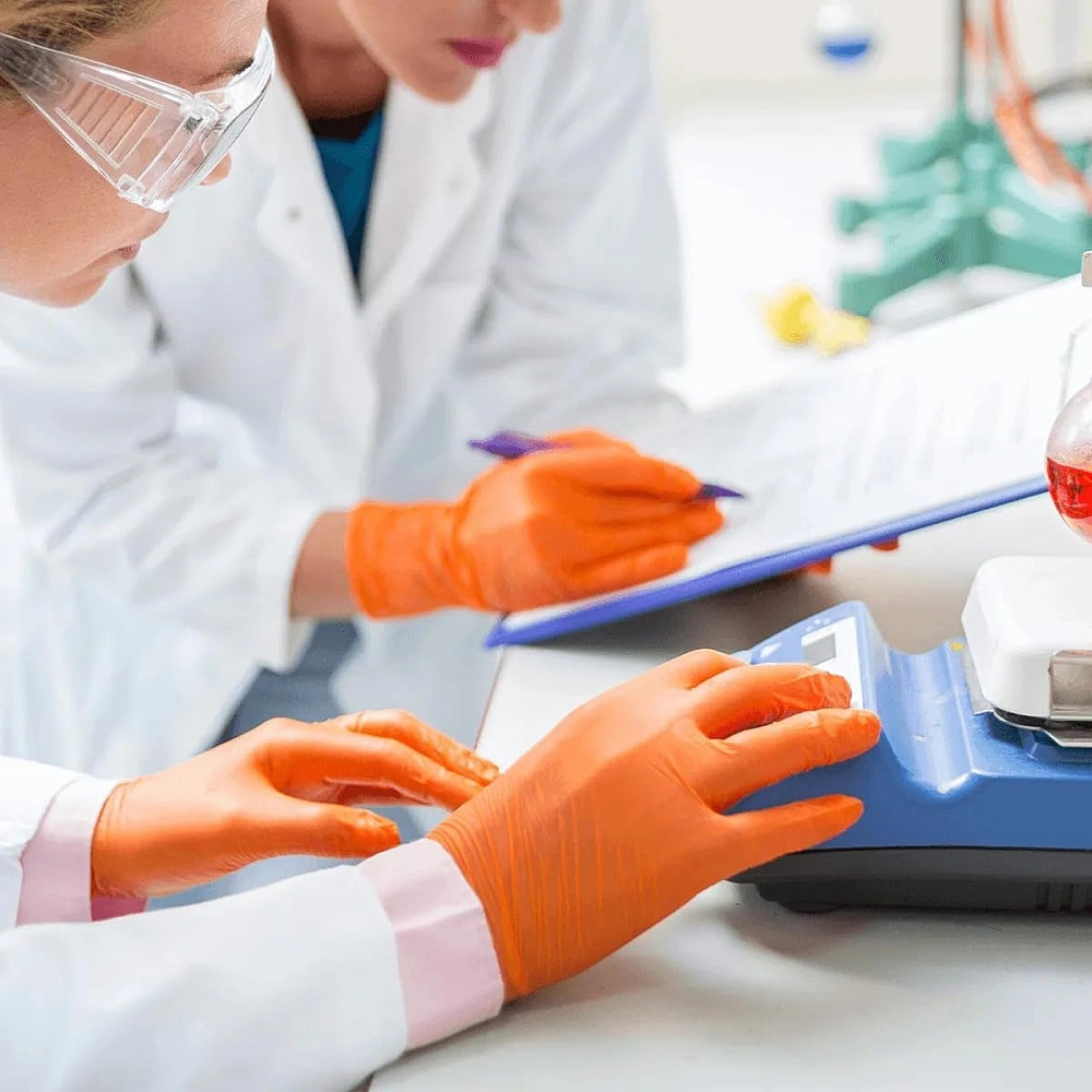 Luva Descartável Coloridas Resistente Para Procedimentos Látex Premium Com Pó Caixa Com 100 Unidades Unigloves