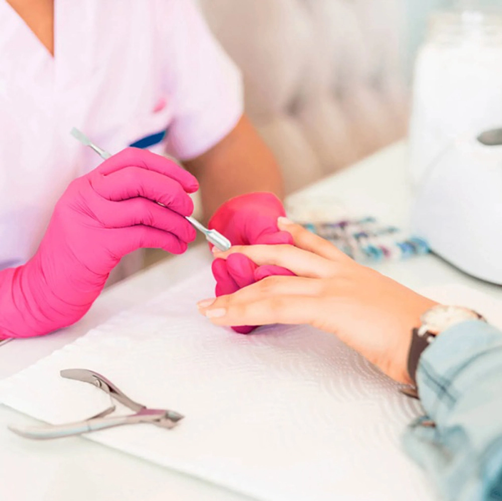 Luva Descartável Coloridas Resistente Para Procedimentos Látex Premium Com Pó Caixa Com 100 Unidades Unigloves