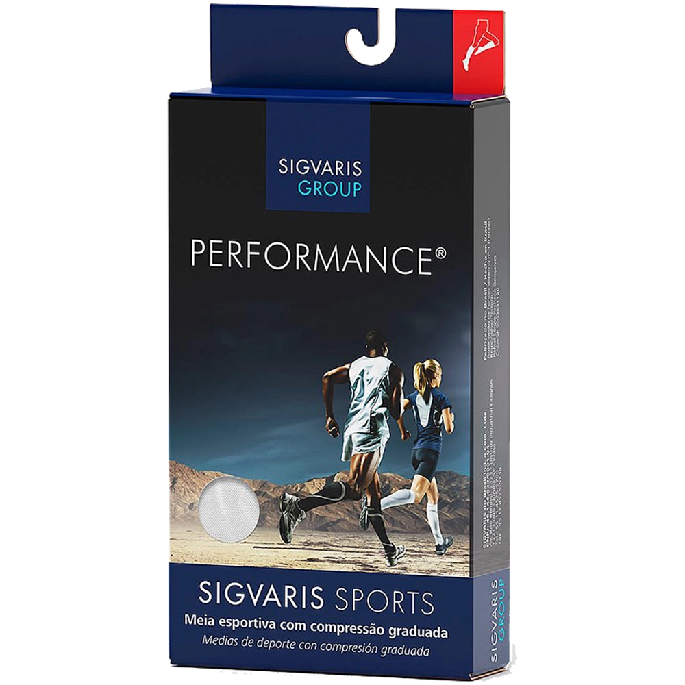 Meia de Compressão Esportiva Performance 20-30mmHg Unissex Graduada Para Corrida e Atividades Física Sigvaris