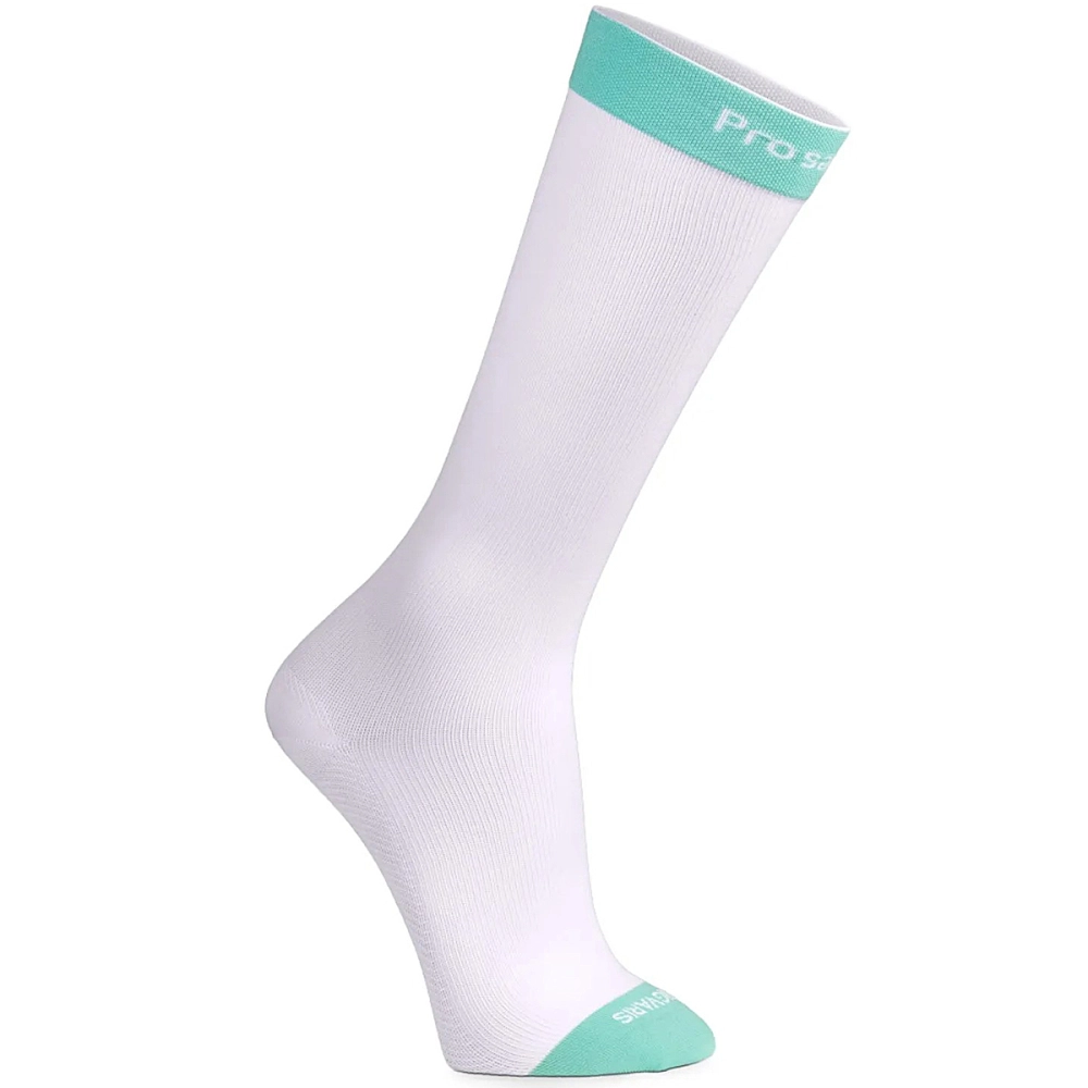 Meia De Compressão Suave Graduada 3/4 Pró Saúde Branca 15-20 mmHg Unissex Sigvaris