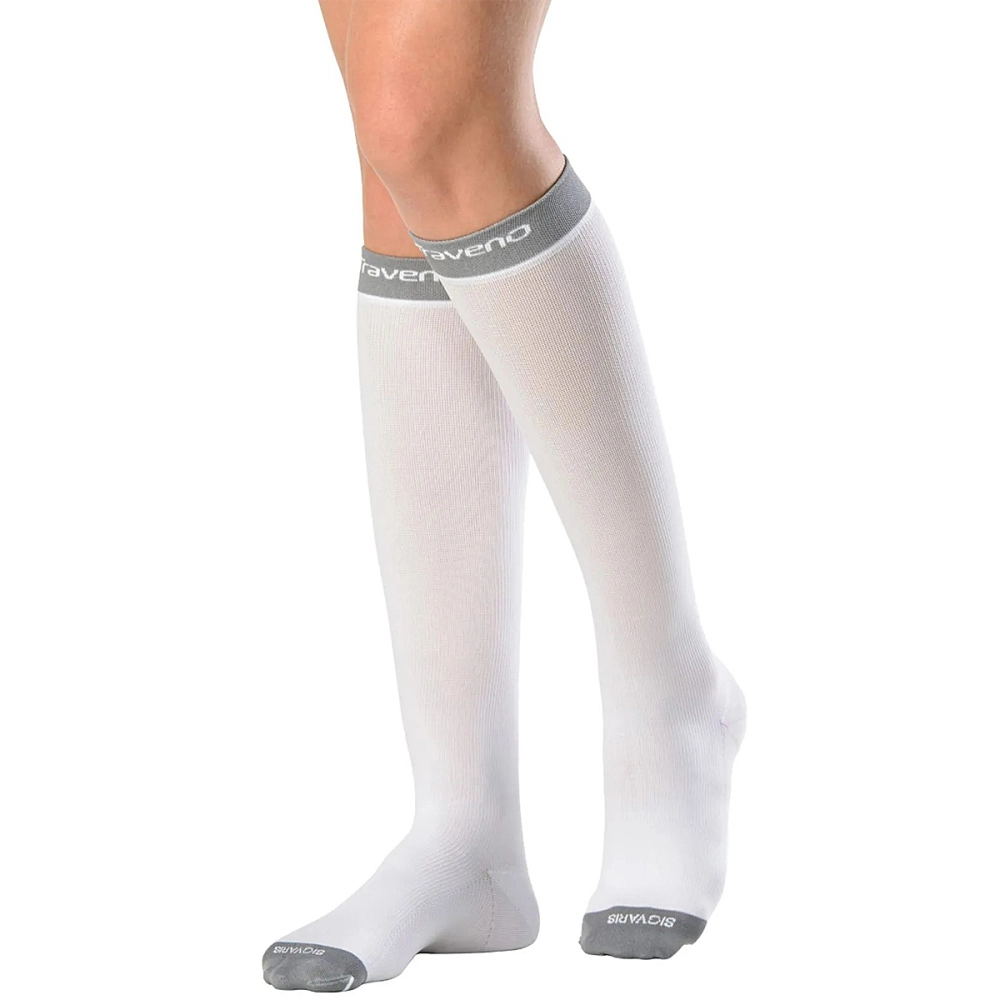 Meia Para Viagem 3/4 Compressão Suave Traveno Fechada Evita Inchaço Unissex Sigvaris