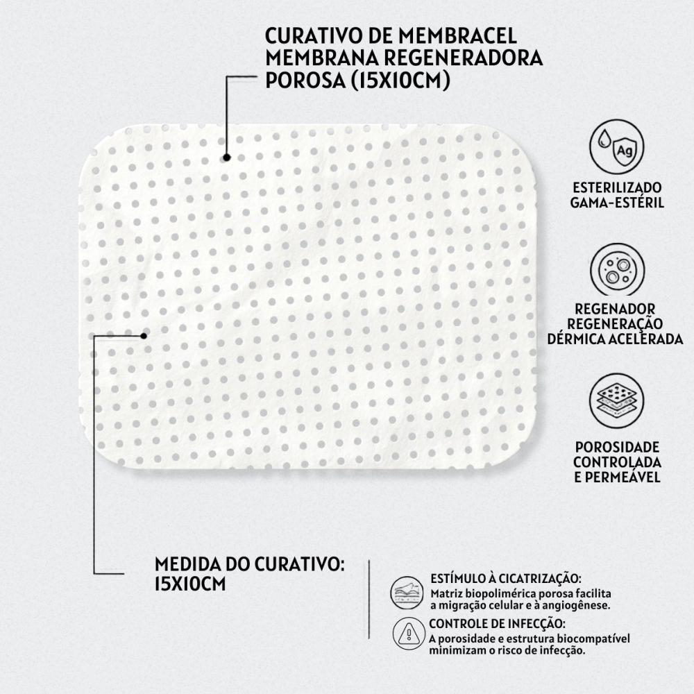 Membracel Membrana Regenetadora Porosa 15x10cm Vuelo